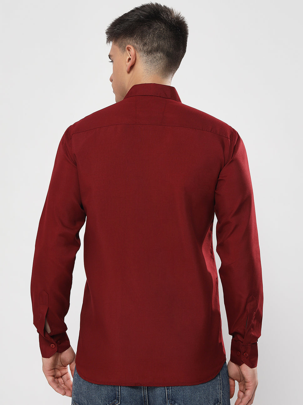 PLAIN MAROON SHIRT