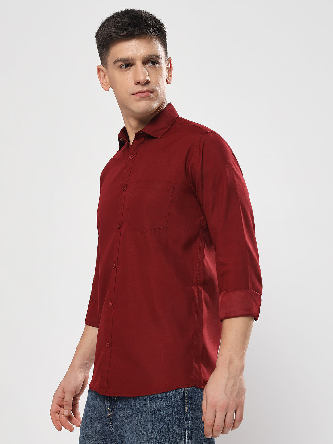 PLAIN MAROON SHIRT