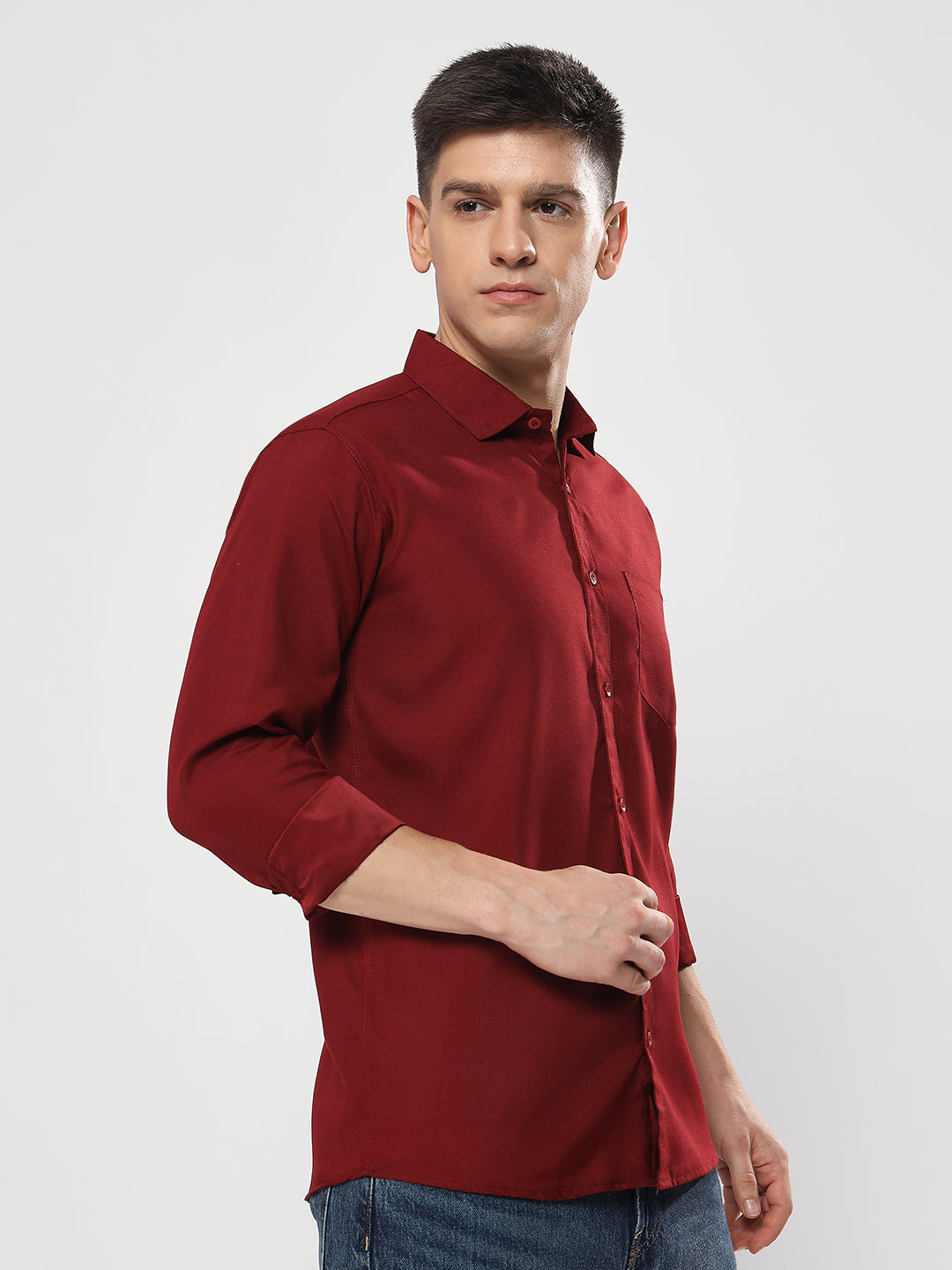 PLAIN MAROON SHIRT