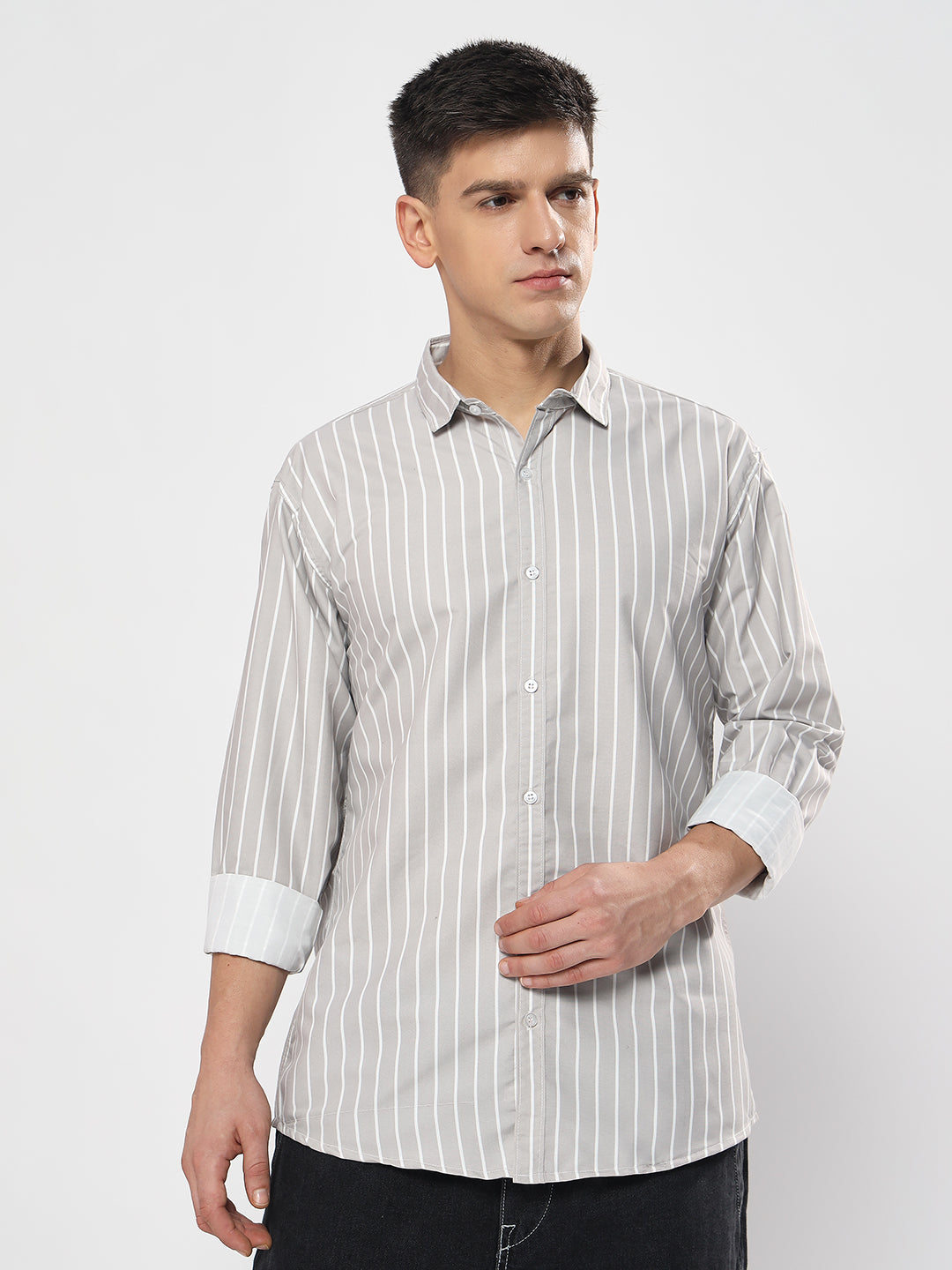 GREY LINE SHIRT