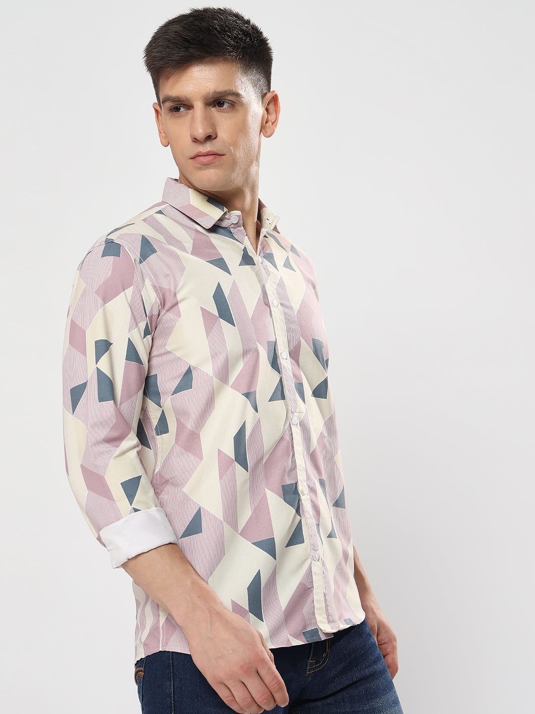 Abstract Full Sleeves Shirt-yf-c03