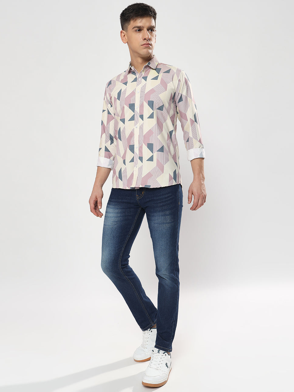 Abstract Full Sleeves Shirt-yf-c03