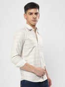 Switch SEMI FORMAL BEIGE AND WHITE  SHIRT-YF-D02 2 image