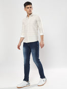 Switch SEMI FORMAL BEIGE AND WHITE  SHIRT-YF-D02 4 image