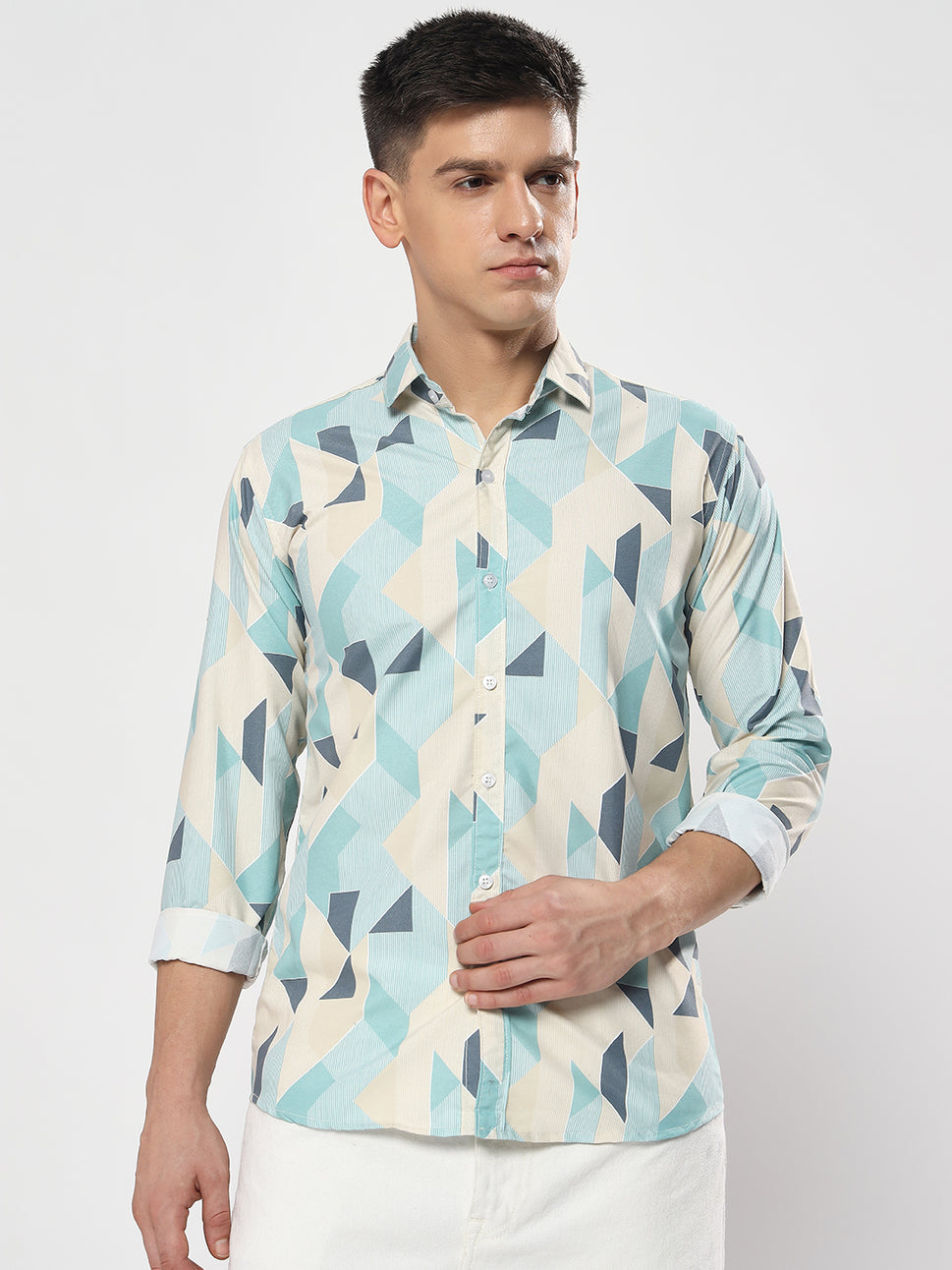 LIGHT COLOR PRINTED  SHIRT-YFC01