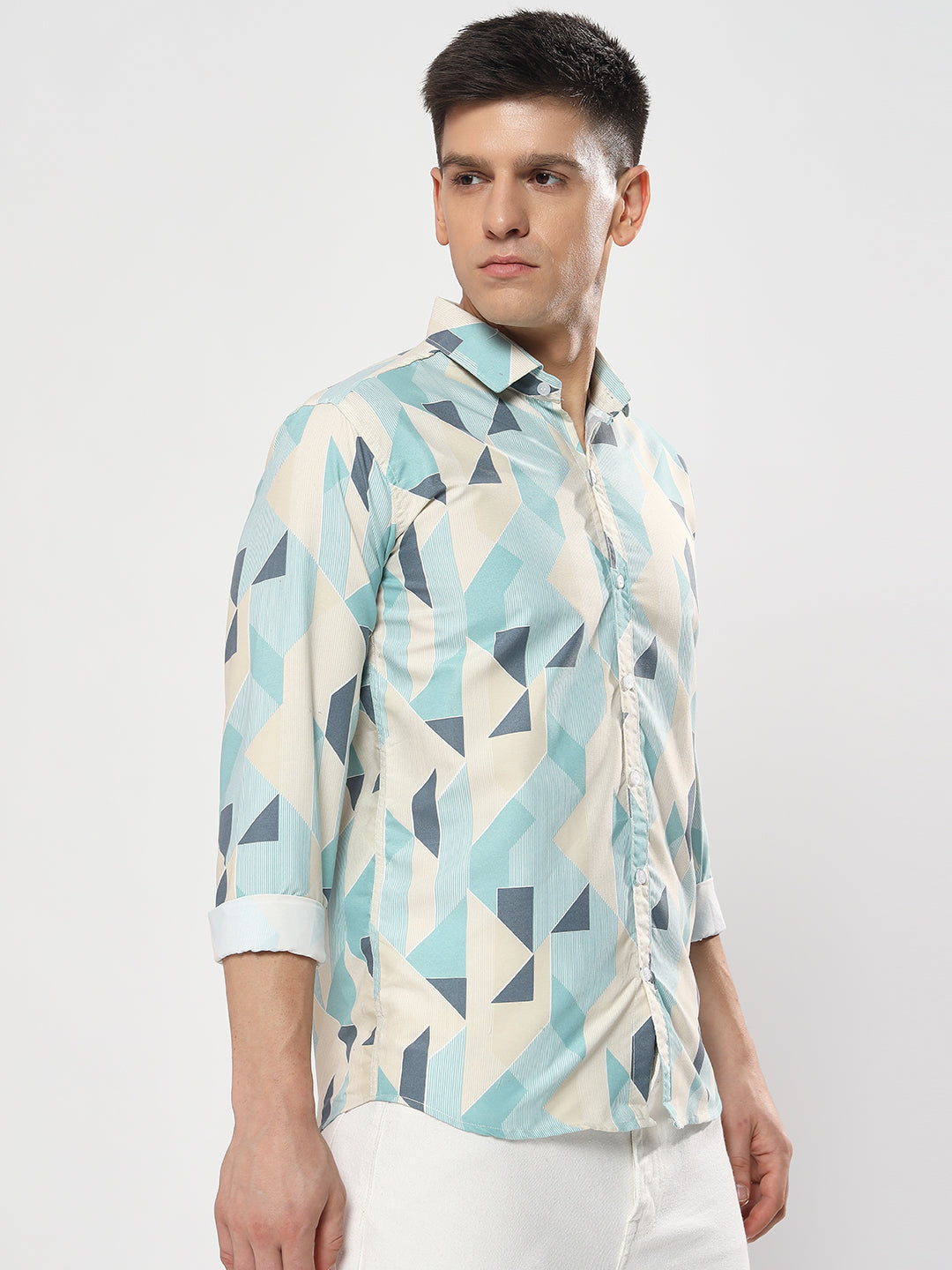 LIGHT COLOR PRINTED  SHIRT-YFC01