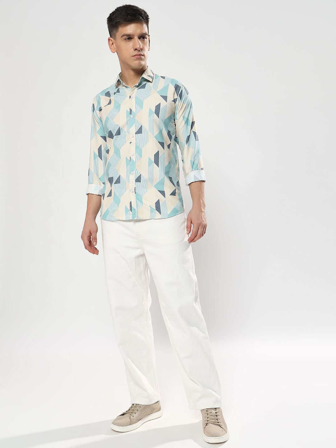 LIGHT COLOR PRINTED  SHIRT-YFC01