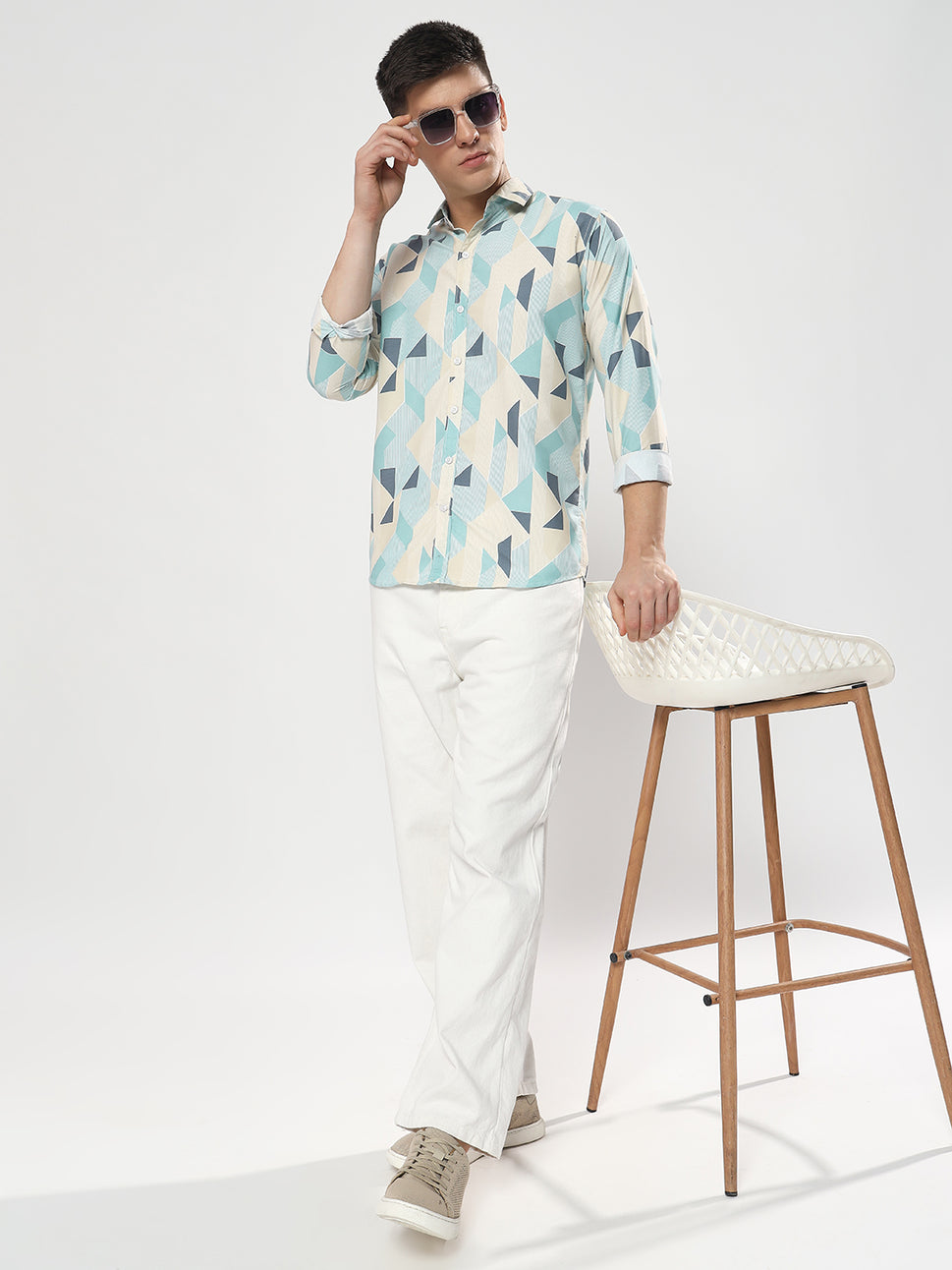 LIGHT COLOR PRINTED  SHIRT-YFC01