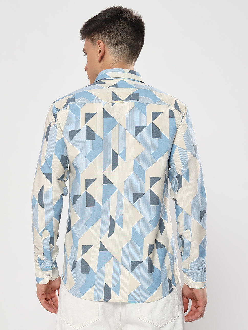 BLUE PRINTED SHIRT- C02