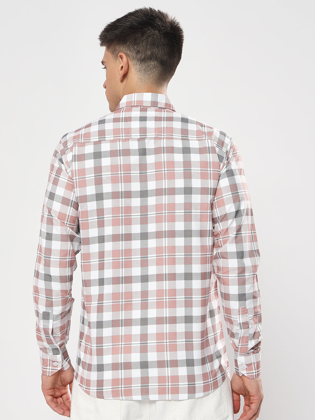 ORANGE SQ CHECK SHIRT