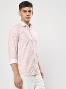 Switch SEMI FORMAL LIGHT PINK PRINTED SHIRT 2 image