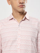 Switch SEMI FORMAL LIGHT PINK PRINTED SHIRT 3 image