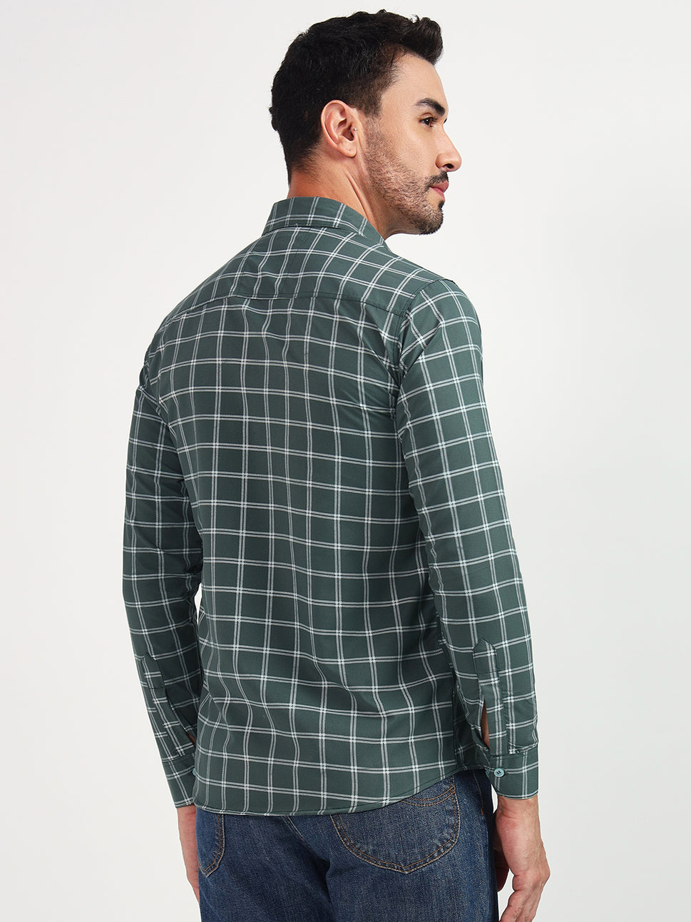 DARK-G SMALL CHECK SHIRT