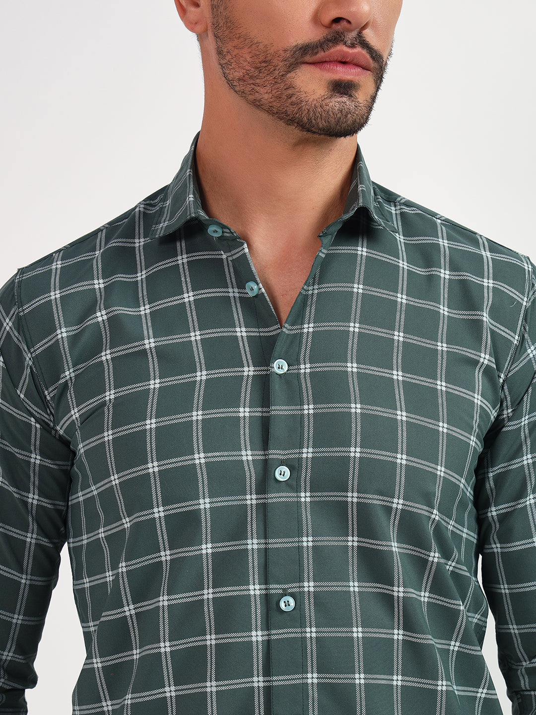 DARK-G SMALL CHECK SHIRT