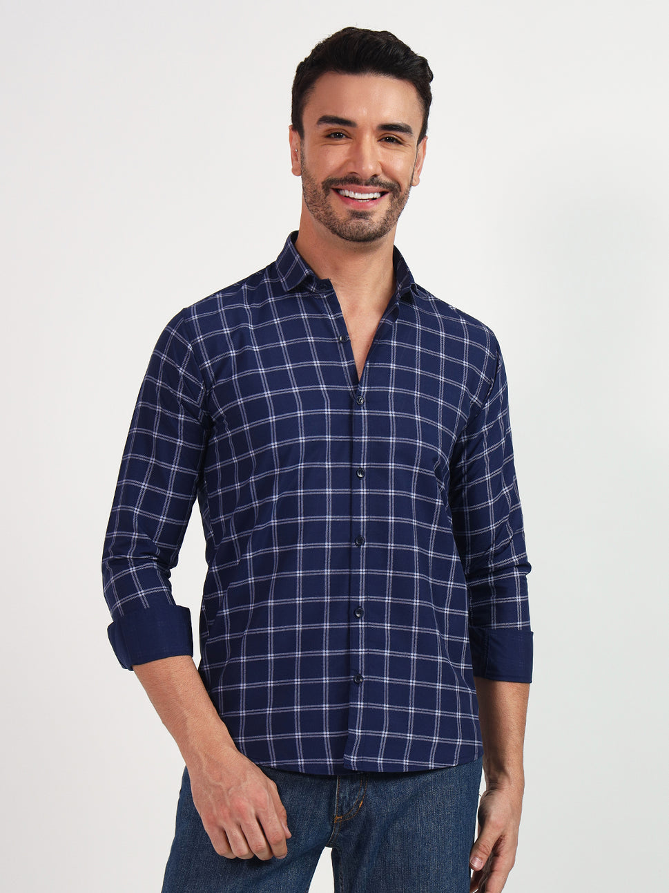 DARK-NB SMALL CHECK SHIRT