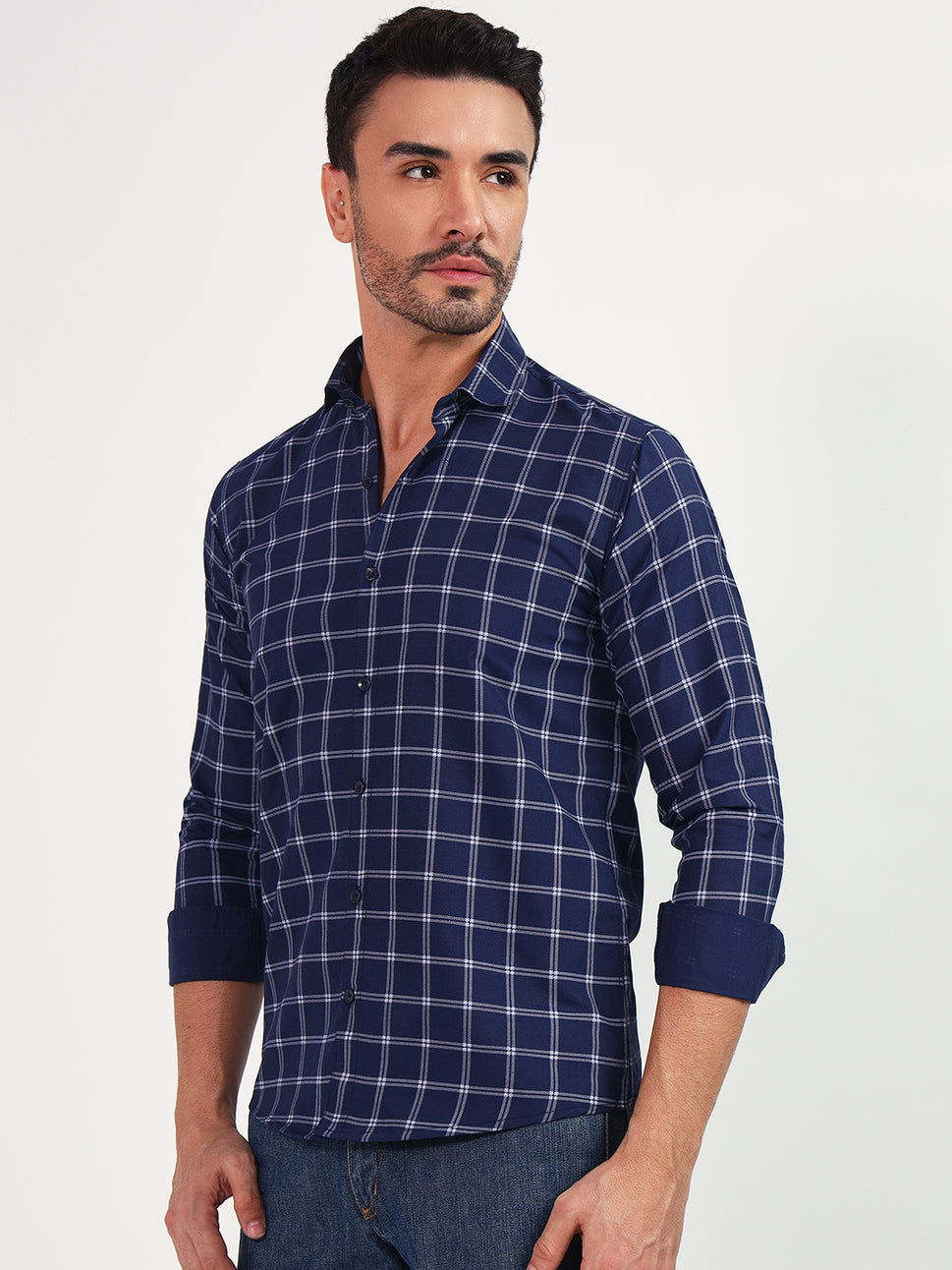 DARK-NB SMALL CHECK SHIRT