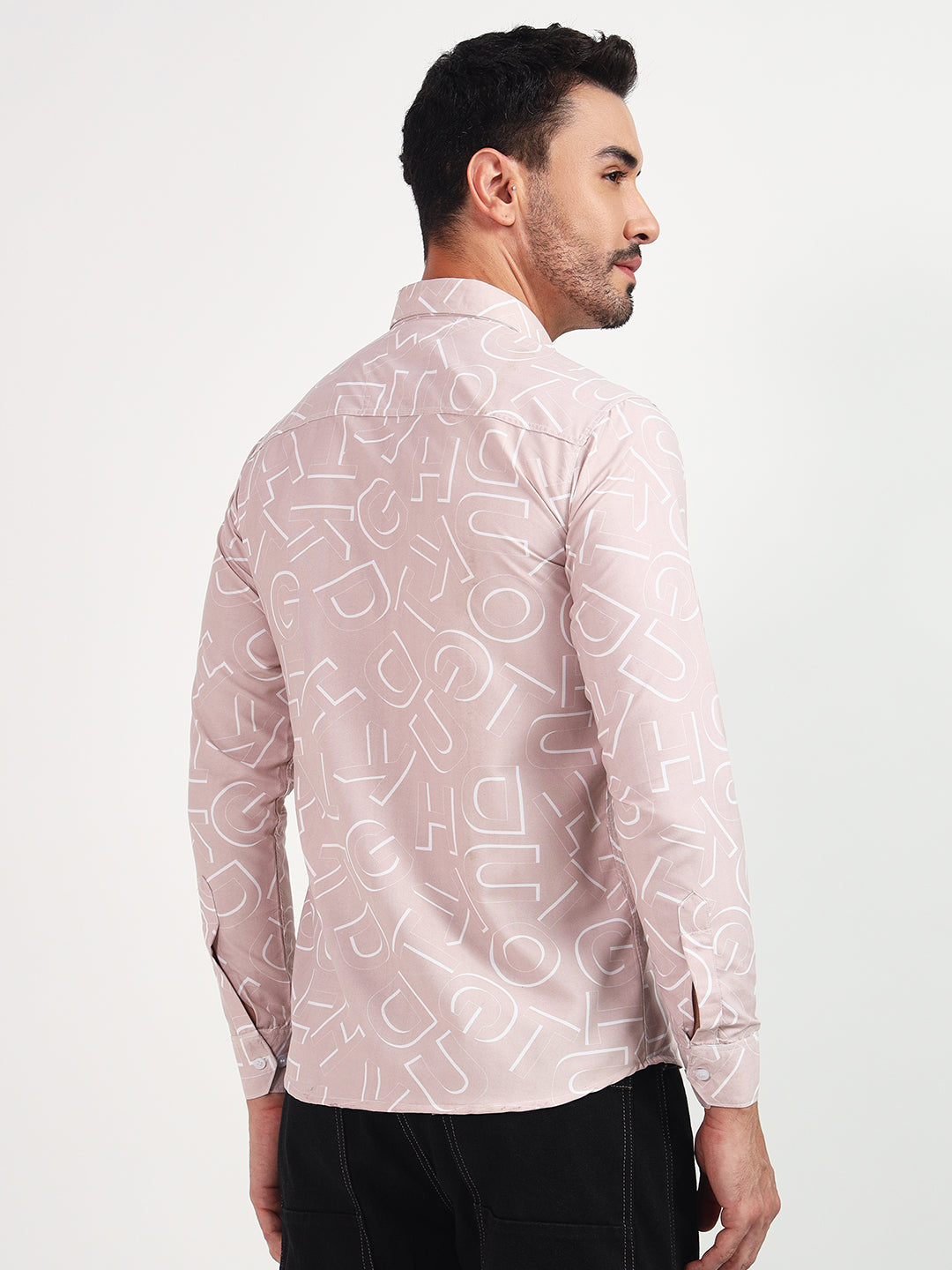 LIGHT PINK PRINTED SHIRT