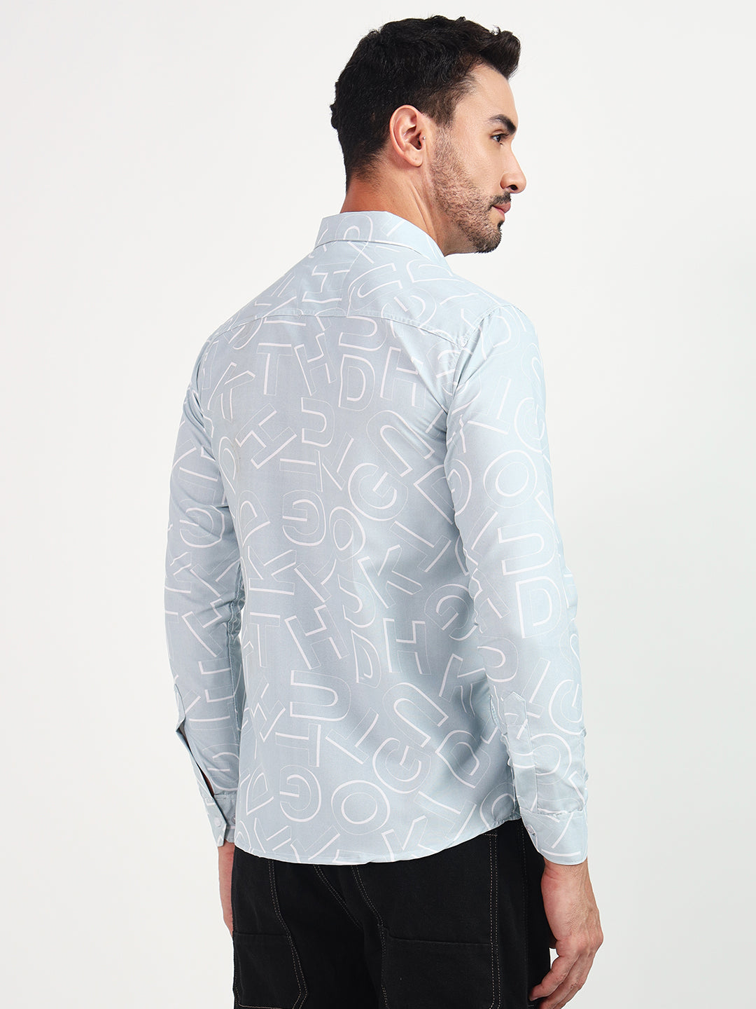 SKYBLUE PRINTED SHIRT