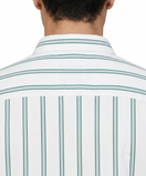 Switch Men’s Stylish White &amp; Green Striped Casual Shirt 3 image